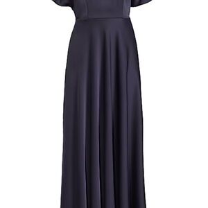 Elegant Navy Evening Gown